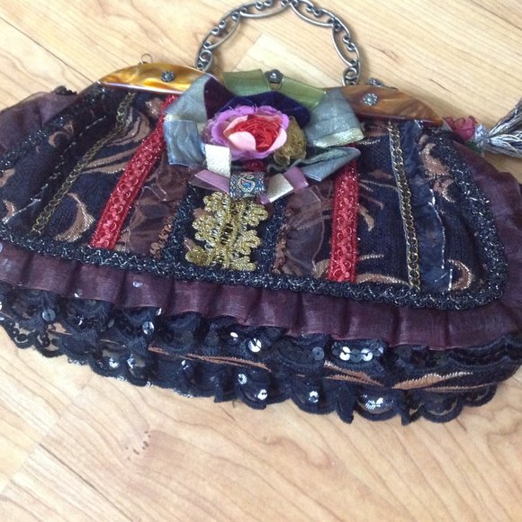 Vintage Malina Designer Handbag - Picture 8 of 9